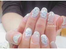 ネイルローズ(NAIL Rose)/エアブラシ花初回オフ込み¥8990