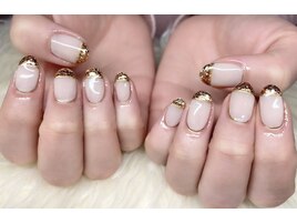 キラキラ×フレンチnail