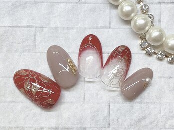 アルセア 上野御徒町店(Alcea)/フラワーネイル 手描き ミラー