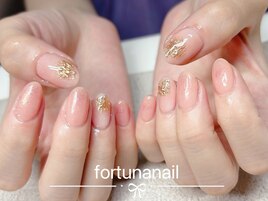 秋シンプルニュアンスネイル