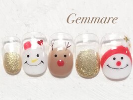 クリスマスモチーフネイル