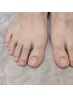 【Foot】足爪の甘皮処理・表面艶出し/クイックフットネイルケア ¥4150
