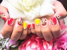 ナッティーキャット(Nutty cat)/水彩フラワー