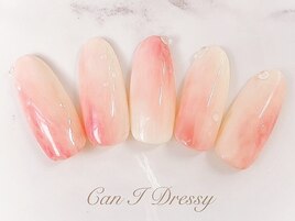 桃ネイル￥8000