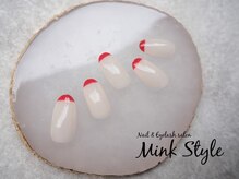 ミンクスタイル 浜松町店/ストレートフレンチネイル