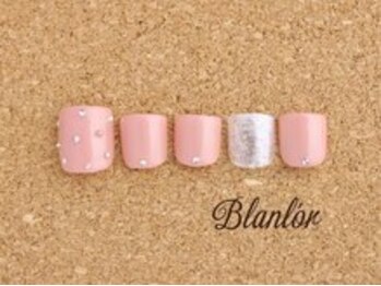 ブランロール 中目黒店(Blanl'or)/FOOT　ピンク×ストーン