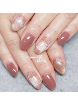 たゆ ネイル(たゆnail)/秋の新作チェックネイル