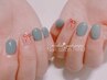 デザイン1本持ち込みコース（10本中2本同デザイン）★甘皮ケア付き