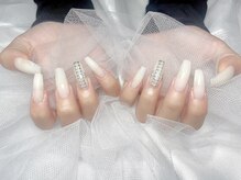ヤシネイル(Yashi Nail)/チップ長さだし　ワンカラー