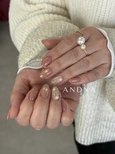 アンドナ バイ ケディット(ANDNA by KEDIT)/うるちゅるネイルが可愛い♪