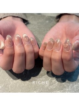 リッシュ(RICHE)/上品チーク×マグネットネイル!