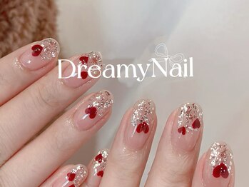 ドリーミーネイル 池袋(Dreamy Nail)/ラメグラデーション×ハート