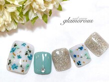 ネイルグラマラス 西新井店/《フットネイル》大人上品フット