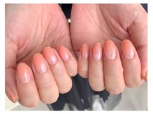 マニネイル 高の原店(mani nail)/春カラーに先端ゴールド