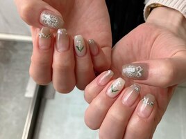 かすみ草ネイル☆