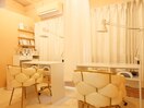 半個室のかわいい店内♪