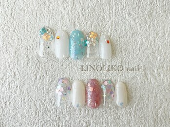 リノリコネイル 元住吉(Lino Liko nail)/8月☆7500円定額デザイン