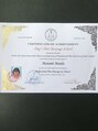 ヒーリンスペース 四条梅津店(Healin space)&nbsp;タイ国政府文部省認定　オンズタイマッサージスクール認定証