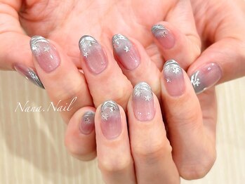 ナナネイル(Nana.Nail)/大人可愛いギャラクシーデザイン