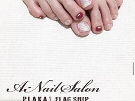 フラワーfootネイル