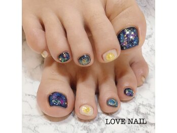 ラブネイル(LOVE NAIL)/星座フットネイル