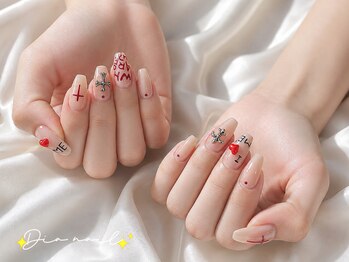 ディアネイルサロン 池袋(Di’a)の写真/ワンホン/韓国ネイルが大人気☆２０～３０代女性に人気のデザインをご用意!ついつい見たくなる可愛い指先へ