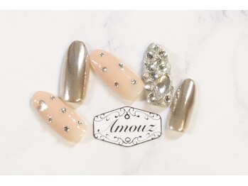 アモウズ(Amouz)/定額【テーマ:ミラーネイル】3