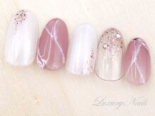 ラグジュアリーネイルズ アカバネ(Luxury Nails Akabane)/上品*大理石ネイル
