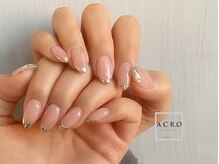 アクロネイル アンド アイ(ACRO NAIL&EYE)/ガラスフレンチネイル