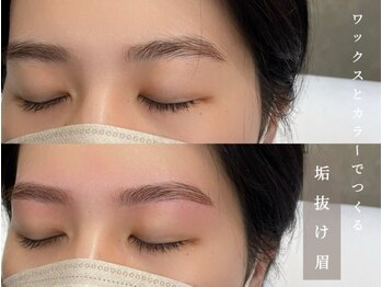 クレセント 千葉(Crescent)/眉毛WAXスタイリング＋眉カラー
