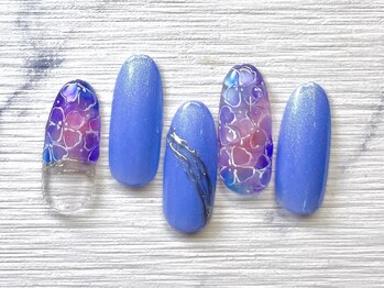 ネイルサロン インプレス(Impress)/紫陽花ネイル