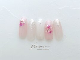 ドライフラワーネイル☆