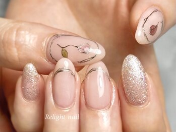 リライトネイル(Relight nail)/チューリップ×上品ネイル