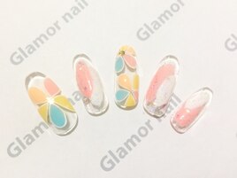 フラワー×パステル