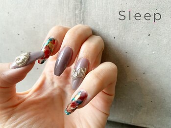 スリープ 中目黒(Sleep nakameguro)/クリスマスニュアンスネイル