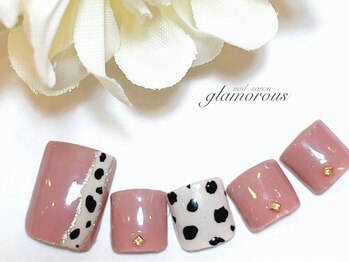 ネイルグラマラス 西新井店/《フットネイル》大人上品フット