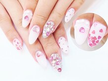 ネイルコレクション ベビーピンク(Baby Pink)/長さ出しジェル放題★ハート