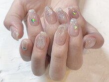 ミナミネイル 新宿店(Minami Nail)/クリアラメネイル