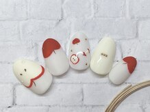 アルセア 上野御徒町店(Alcea)/りんごネイル　手描きアート