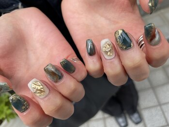 ディアネイル 大宮店(Deanail)の写真/【60分～持ち込みデザイン可能！】高技術×スピード施術で個性を表現◎ニュアンス/フレンチ/ちぐはぐネイル