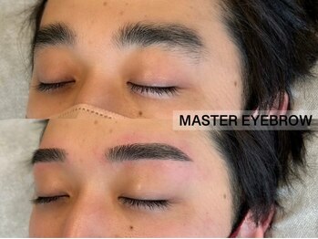 マスター アイブロウ(MASTER EYEBROW)の写真/専門店◆眉毛ワックススタイリングでキリっと“魅せる”男眉へ!!なりたいスタイルを叶える眉の形をご提案!!