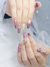 リンネイル 名古屋新栄町店(Rin.Nails)/10本チップ長さ出し＋アート付き