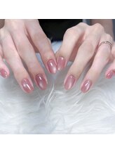 ジェルネイル専門　WHITE NAIL 伊丹店【フィルイン/ニュアンス/マグネット】/マグネットネイル/ピンク