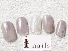 アイネイルズ 梅田店(I nails)/ラベンダーニュアンス水滴￥7700