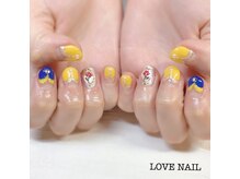 ラブネイル(LOVE NAIL)/プリンセス風ネイル