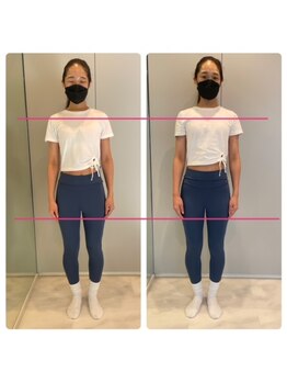 エーピラティス 美生体研究所(A pilates)/初回1回のみの姿勢変化(^^)