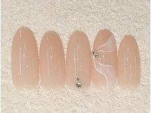 リノ ネイル(Rino nail)/11月新作ふんわりリボン 711ｐ1