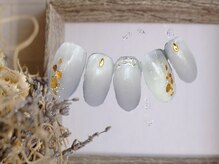 FAST NAIL 春日部店【パラジェル/ジェルネイル専門/定額/マグネット/フットネイル】/ワンホンネイル　韓国【11745】