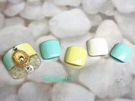 縦グラ×シェルネイル