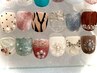 定額フットネイル（親指1本アート）¥6800